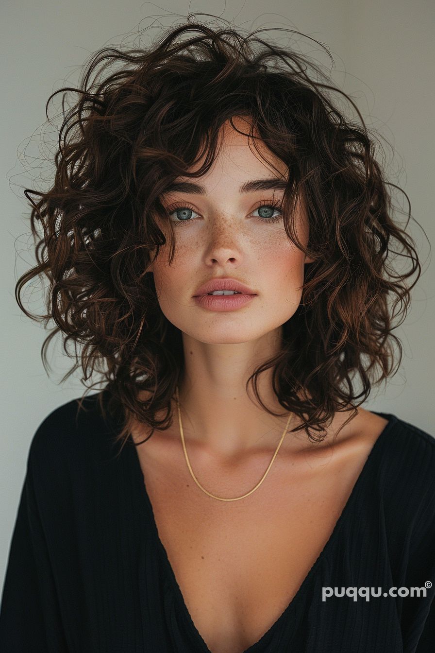 Curtain Bangs Curly Hair Styling Tips Ideas Puqqu