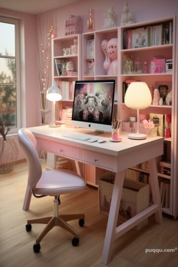 Girly Home Office Ideas Create A Chic Workspace Puqqu   Girly Home Office Ideas 2 360x540 