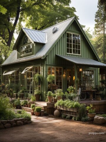 Elevate Your Home Style: Transformative Green Farmhouse Exterior Ideas ...