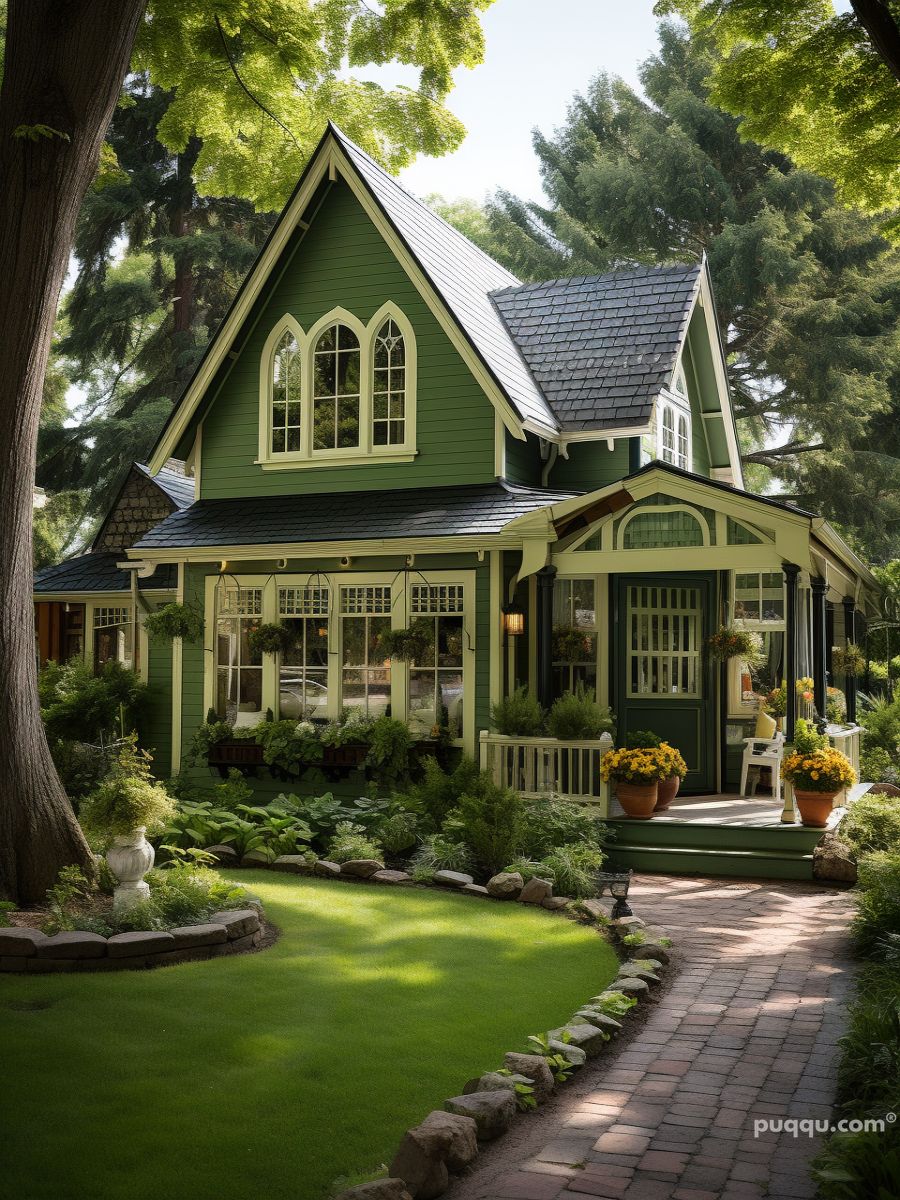 Elevate Your Home Style: Transformative Green Farmhouse Exterior Ideas ...