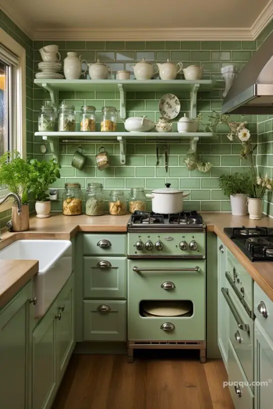 Green Kitchen Paint Ideas - Puqqu