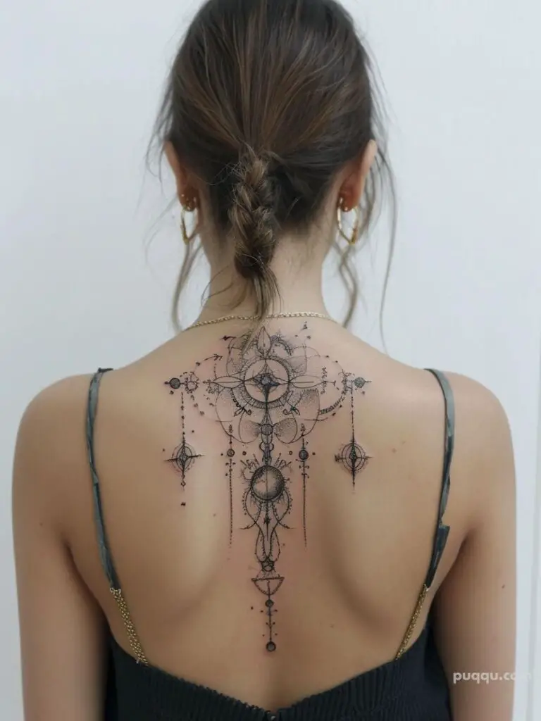Mandala Lower Back Tattoos For Women - Temu