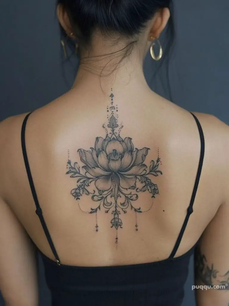Lotus Flower Tattoo on back. Done... - Route 66 Tattoo Studio | Facebook