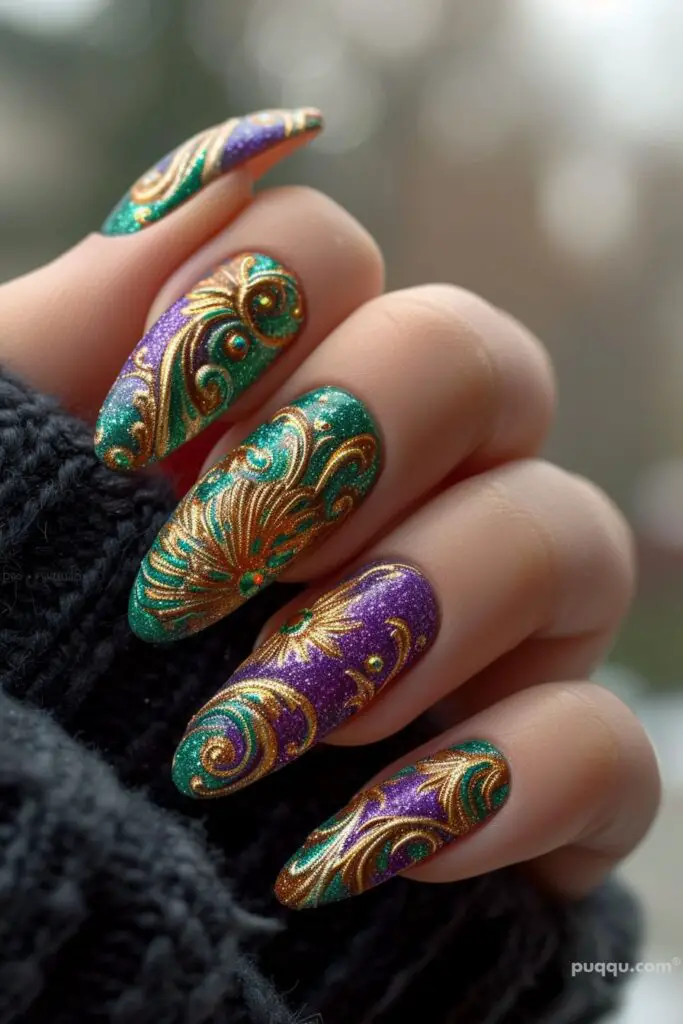Peacock Nail Art Designs to Flaunt Your Style | Morovan