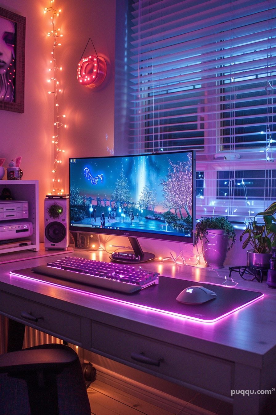 Aesthetic Work Desk Setup Ideas - Puqqu