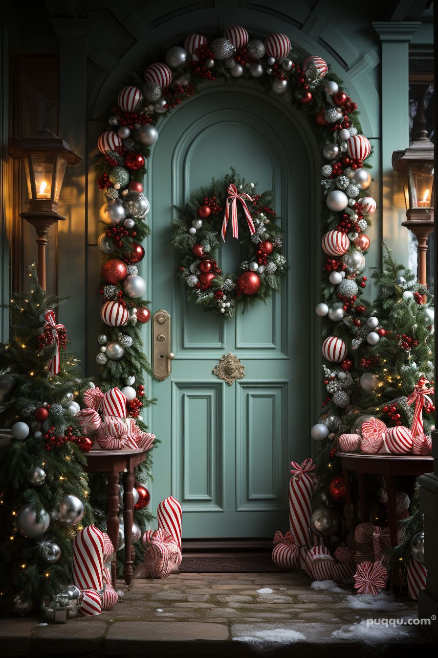 Stunning Christmas Door Decoration Ideas - Puqqu