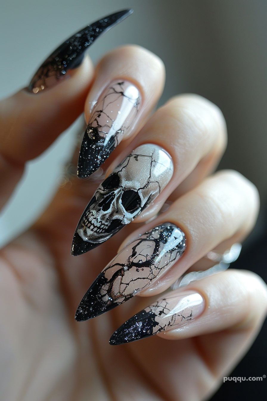 Emo Y2K Nails: Expressing Dark Emotions Through 2000s-inspired Nail Art ...