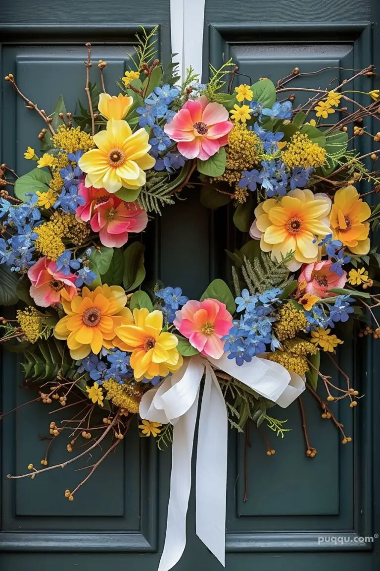 Spring Wreath for Front Door: Blooming Elegance to Welcome the Season ...
