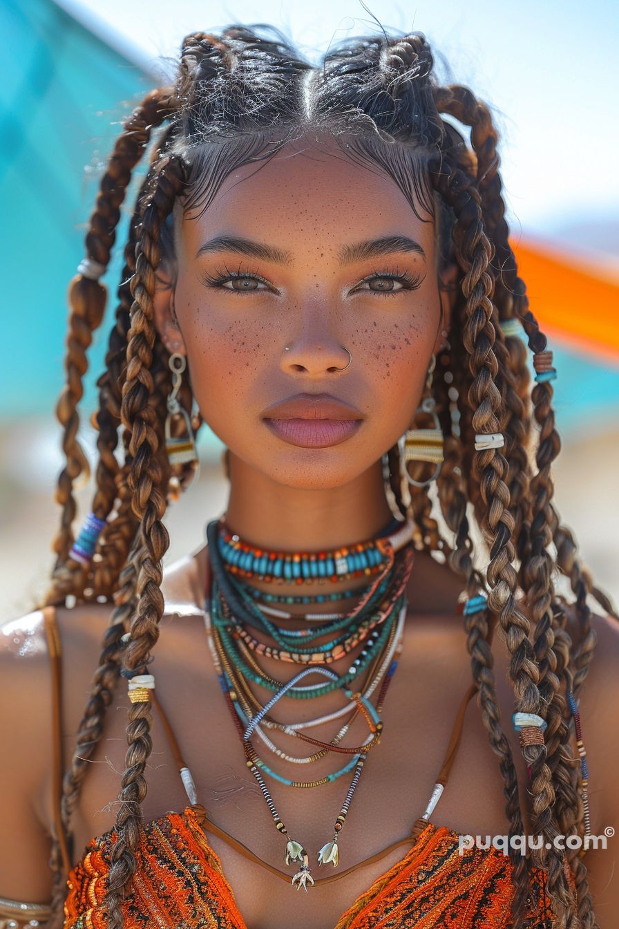 Boho Knotless Braids: Discover Trendy Bohemian Hairstyles - Puqqu