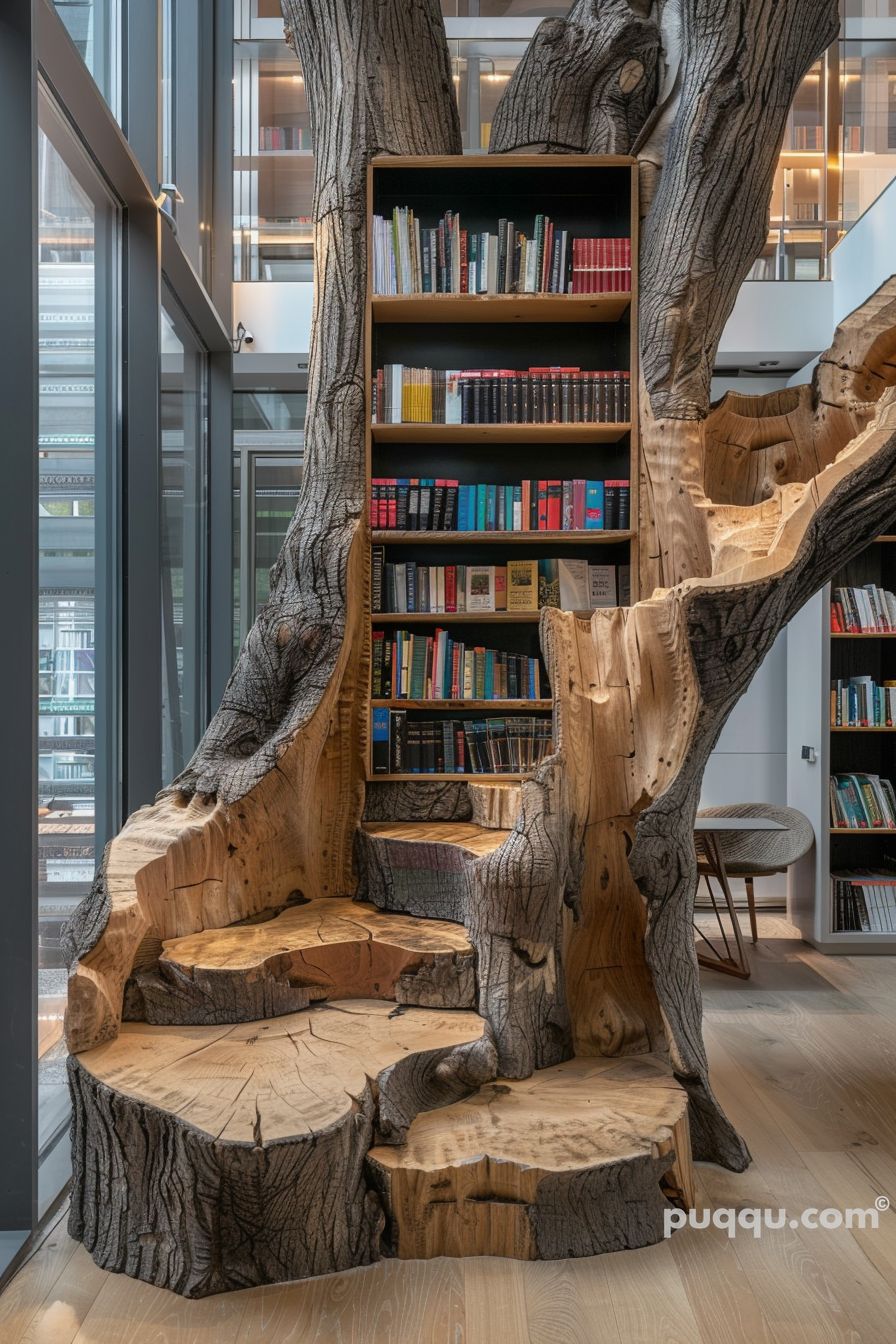 Tree Bookshelf Design Ideas: Creative Storage Solutions - Puqqu