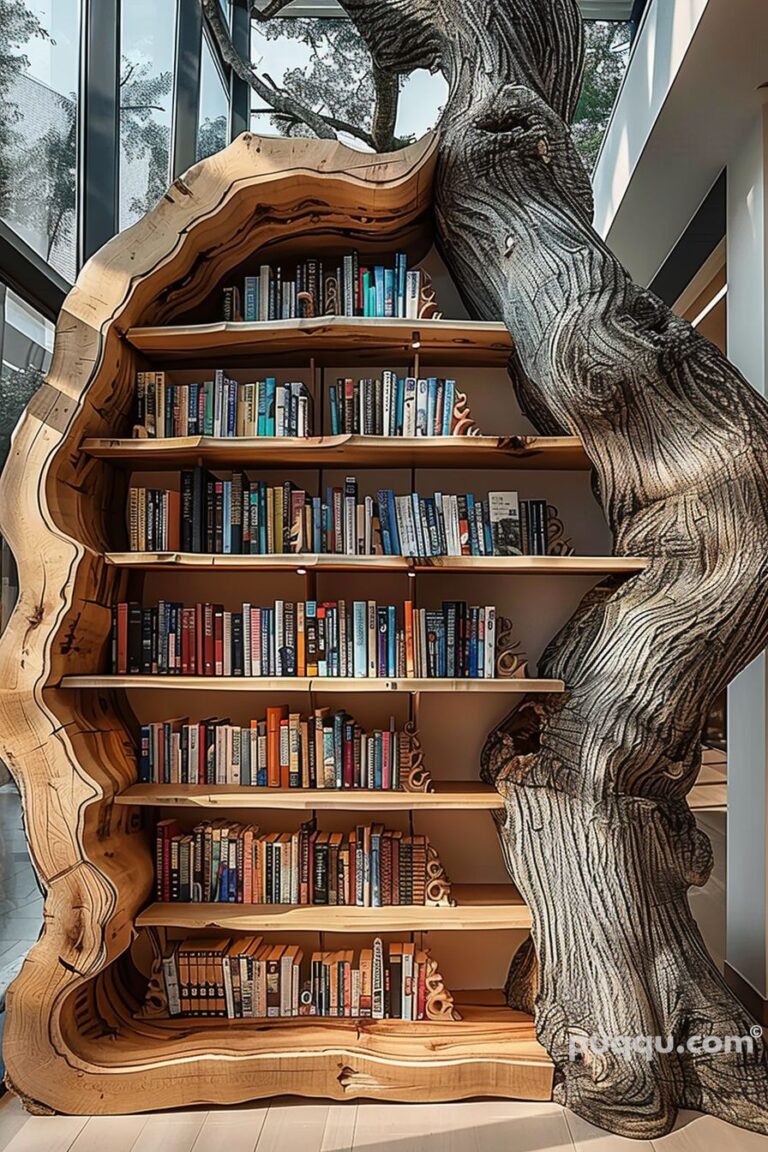 Tree Bookshelf Design Ideas: Creative Storage Solutions - Puqqu