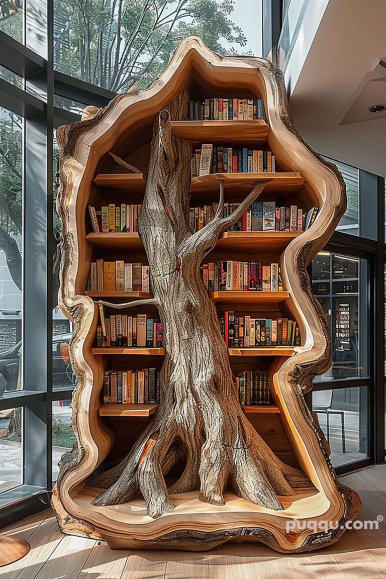 Tree Bookshelf Design Ideas: Creative Storage Solutions - Puqqu