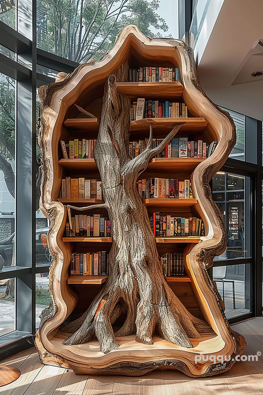 Tree Bookshelf Design Ideas: Creative Storage Solutions - Puqqu