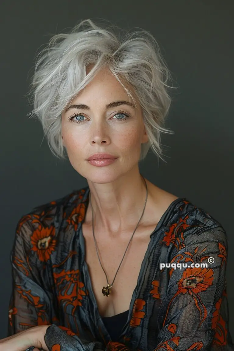 Stunning Pixie Haircuts To Rock Your Gray Hair - Puqqu