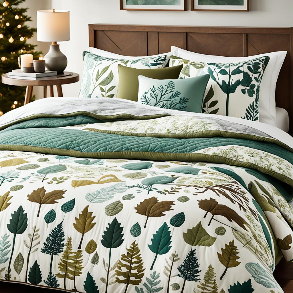 Forest-inspired bedding