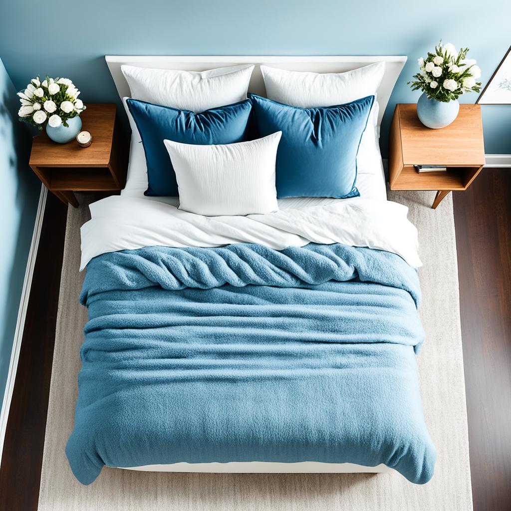 blue bedroom decor