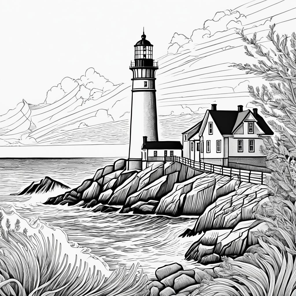 Lighthouse illustration anatomy