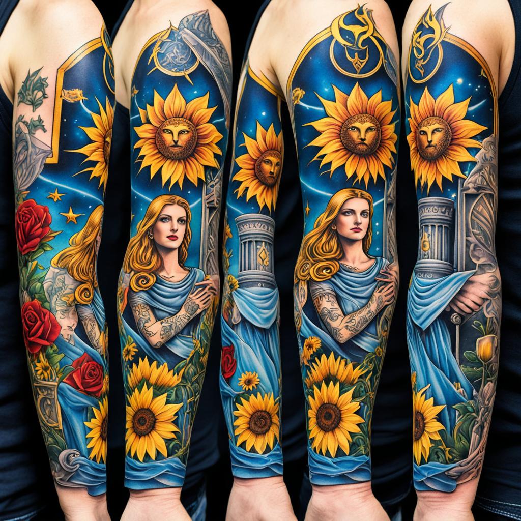 Major Arcana tarot symbolism ink