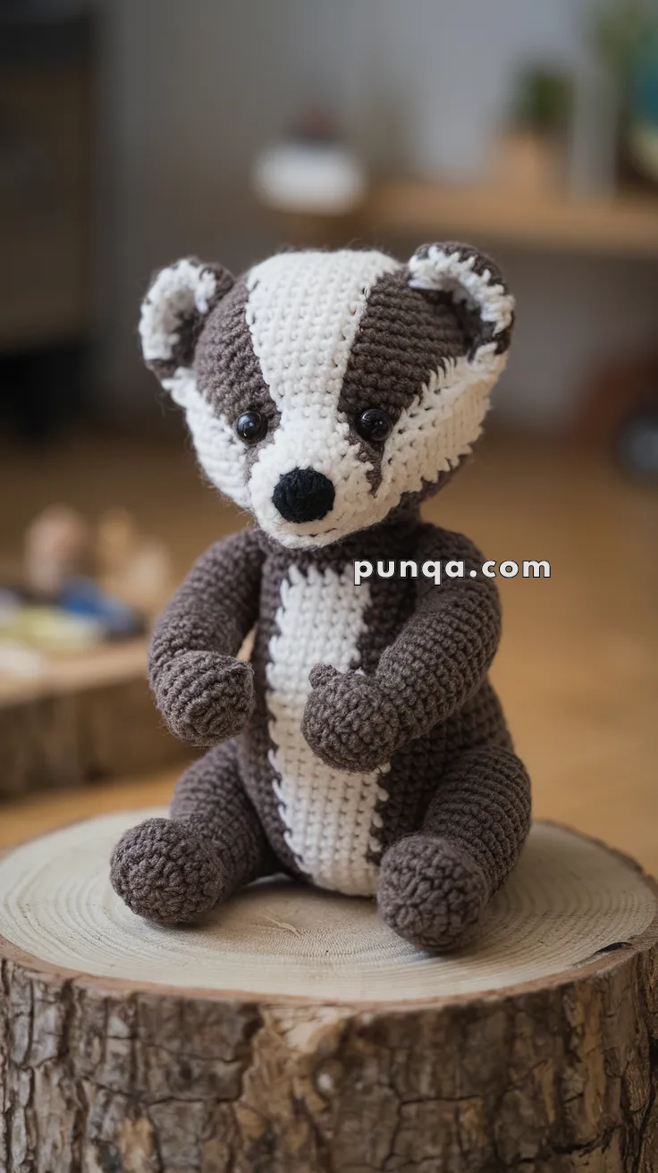 Amigurumi Badger Baby – FREE Crochet Pattern