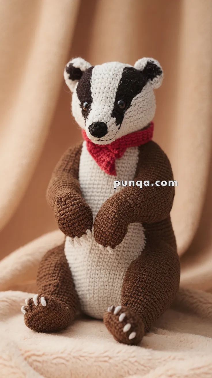 Amigurumi Badger – FREE Crochet Pattern
