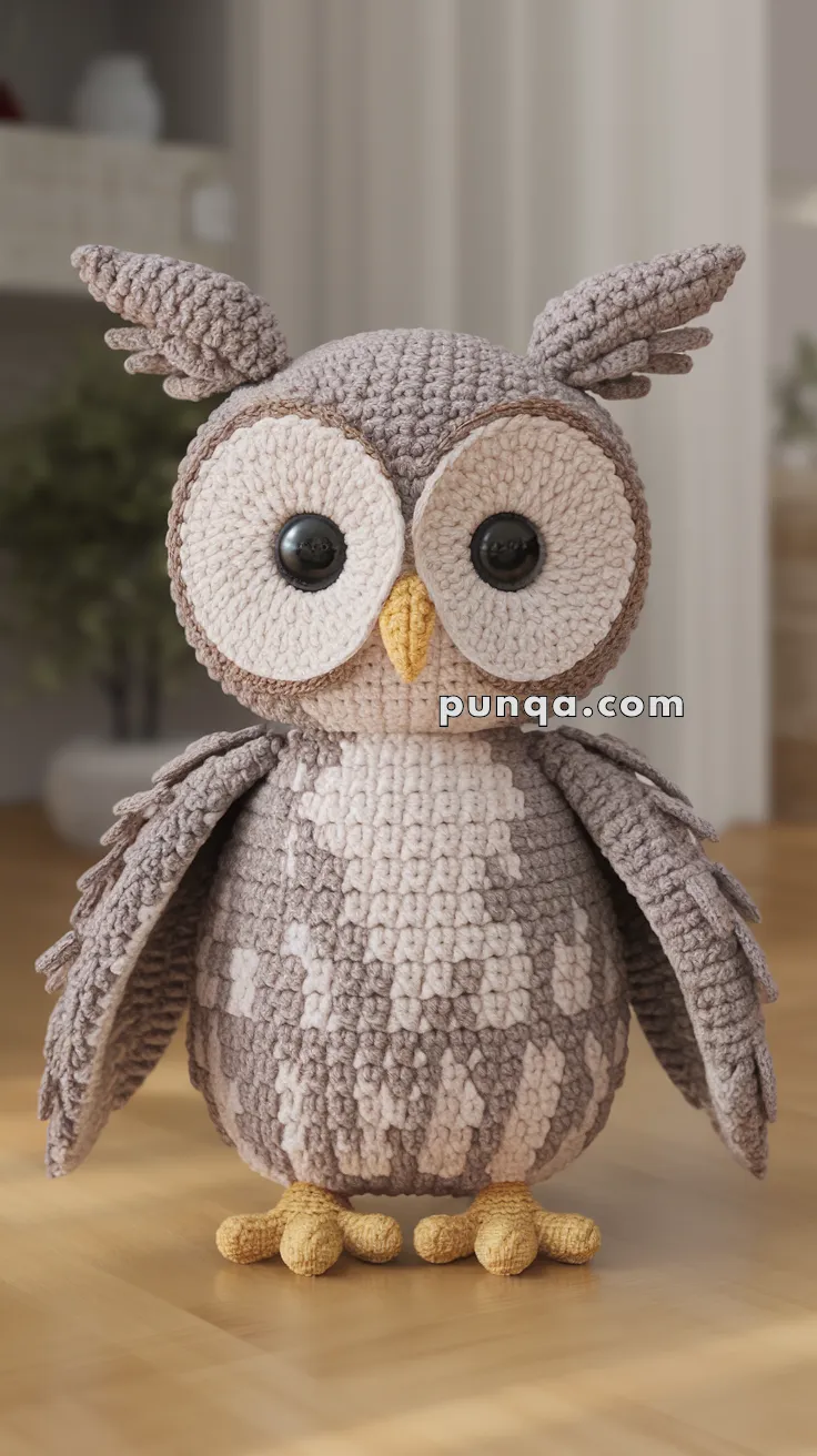 Amigurumi Barn Owl Baby – FREE Crochet Pattern