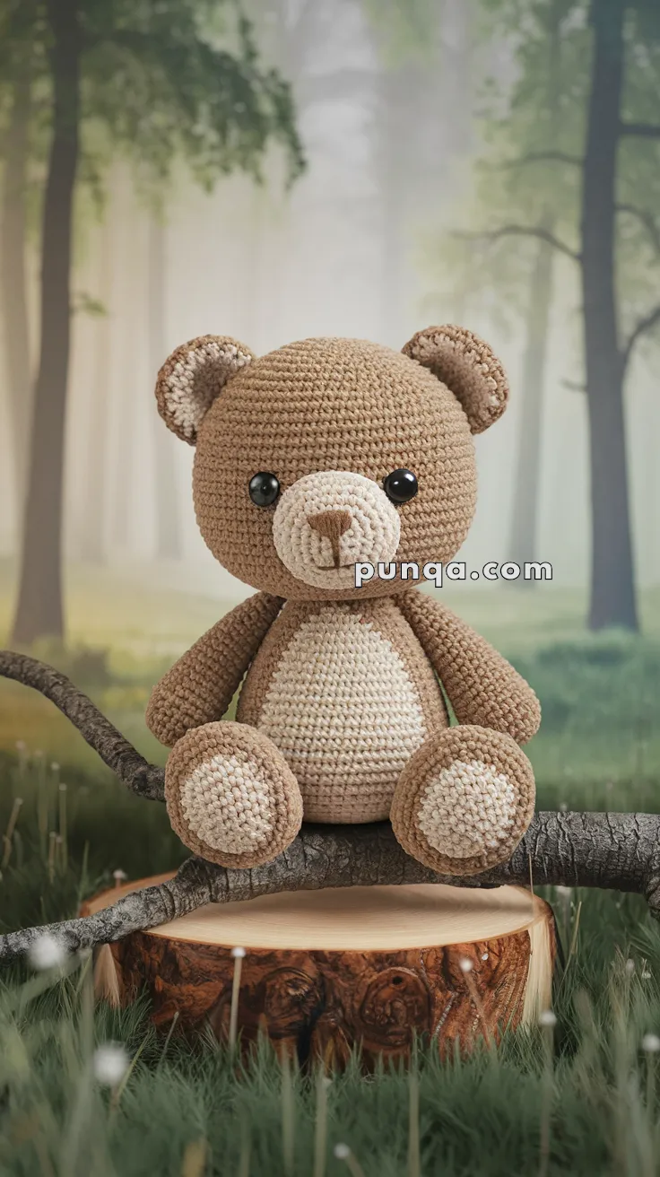 Amigurumi Forest Teddy Bear – FREE Crochet Pattern