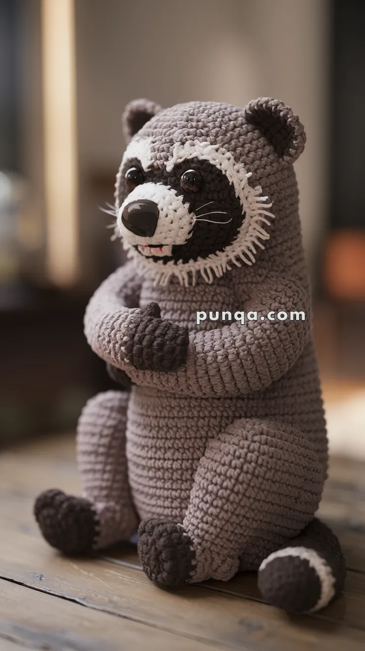 Amigurumi Binturong – FREE Crochet Pattern