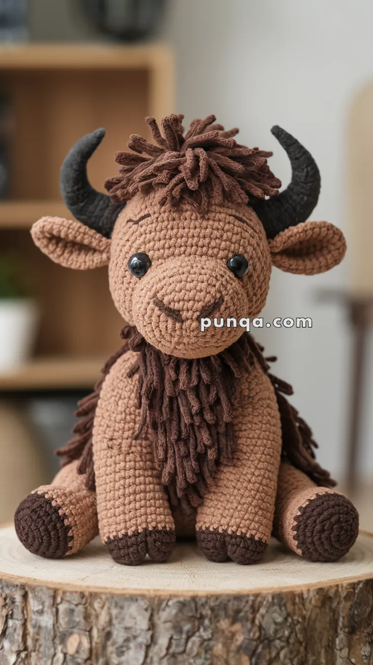 Amigurumi Bison Baby – FREE Crochet Pattern