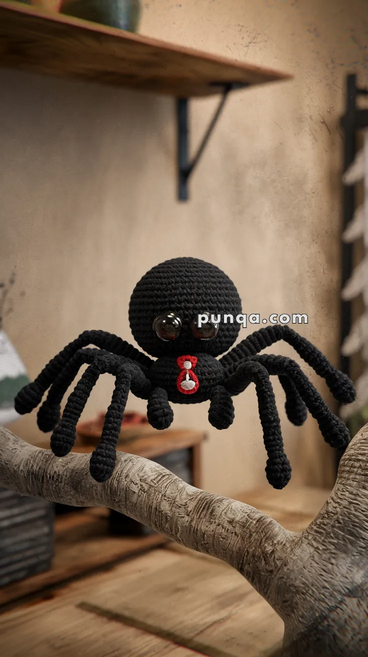 Amigurumi Black Widow – FREE Crochet Pattern
