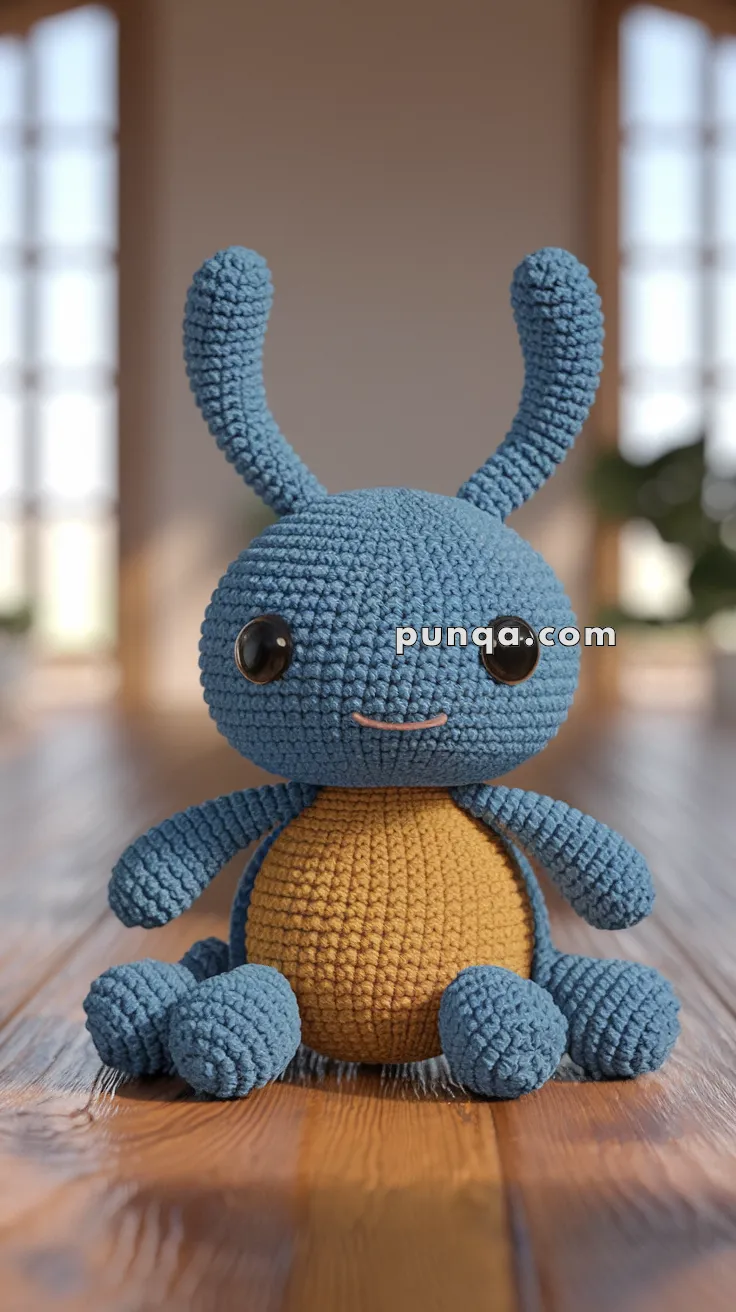 Amigurumi Blue Beetle – FREE Crochet Pattern