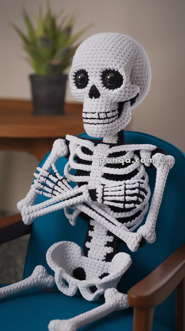 Amigurumi Bone-Chilling Skeleton – FREE Crochet Pattern
