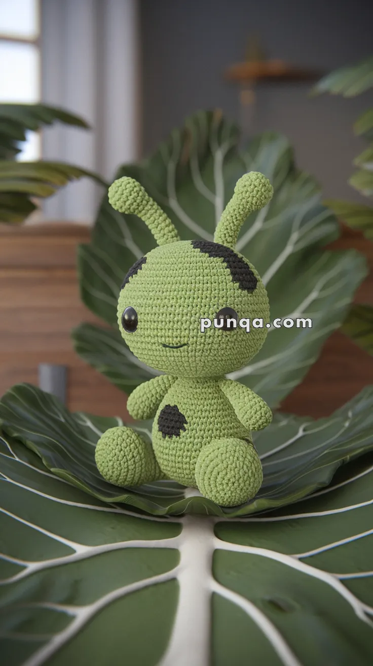 Amigurumi Cabbage Worm – FREE Crochet Pattern