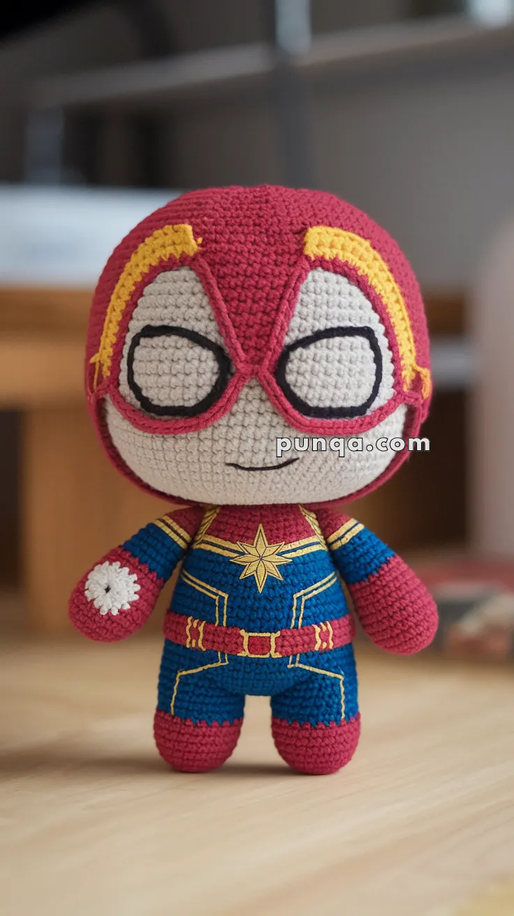 Amigurumi Captain Marvel – FREE Crochet Pattern