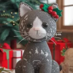 Amigurumi Christmas Cat – FREE Crochet Pattern