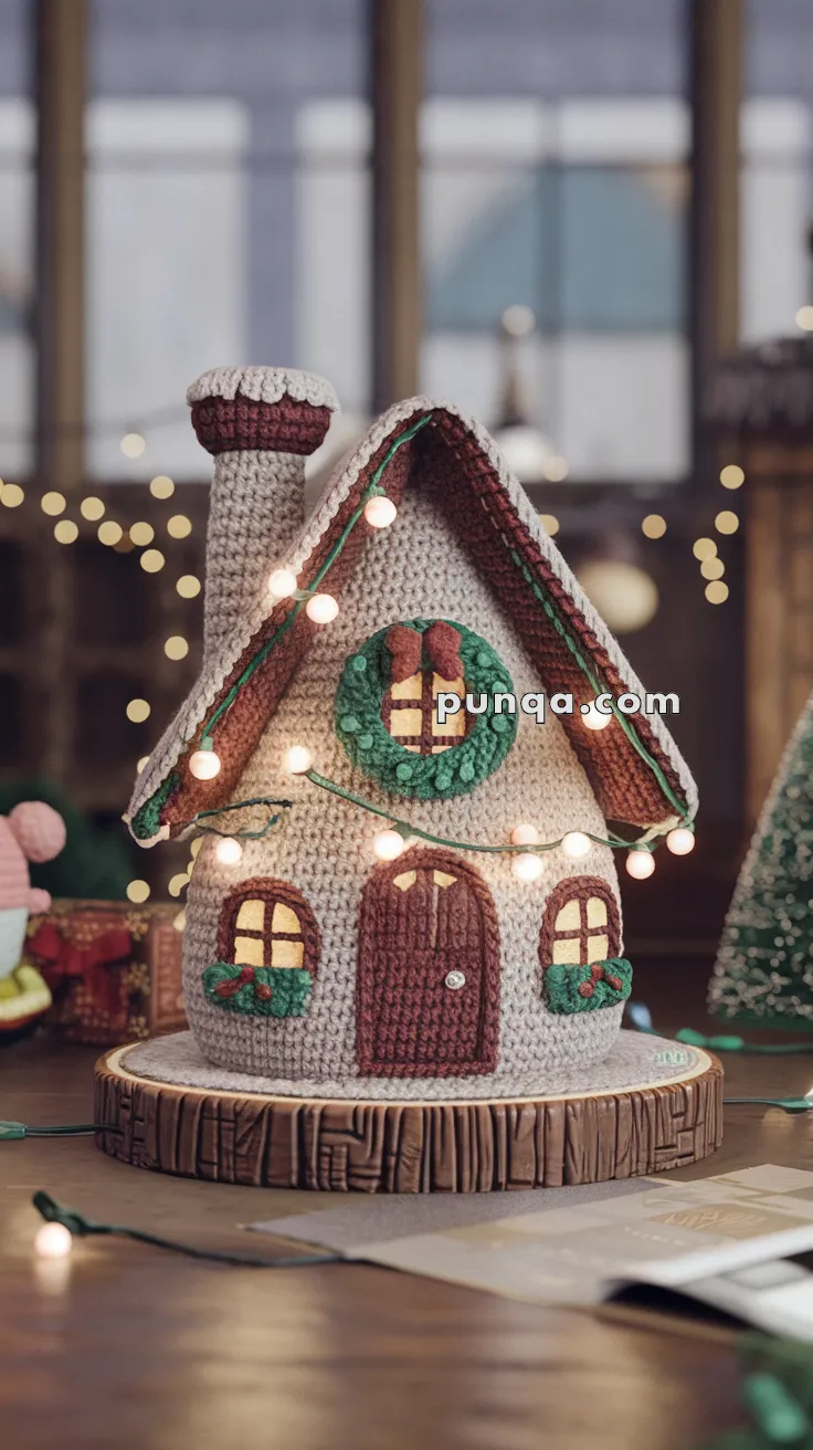 Amigurumi Christmas Cottage – FREE Crochet Pattern