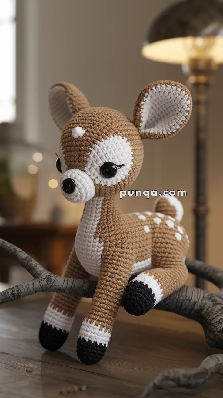 Amigurumi Christmas Deer Fawn – FREE Crochet Pattern