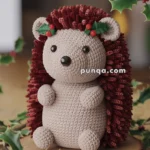 Amigurumi Christmas Hedgehog With Holly – FREE Crochet Pattern
