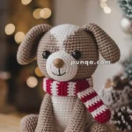Amigurumi Christmas Puppy With Scarf – FREE Crochet Pattern