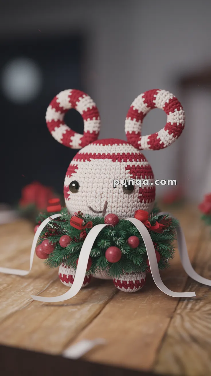 Amigurumi Christmas Wreath Bunny – FREE Crochet Pattern