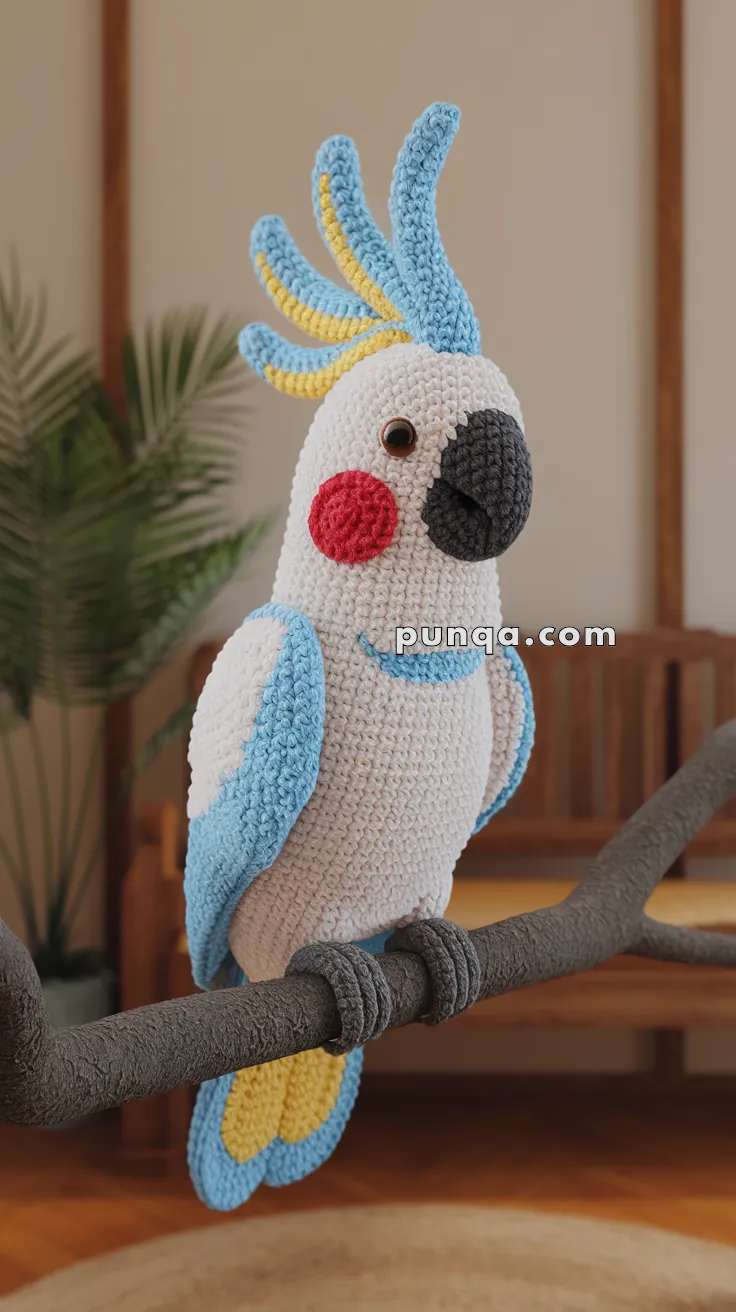 Amigurumi Cockatoo – FREE Crochet Pattern