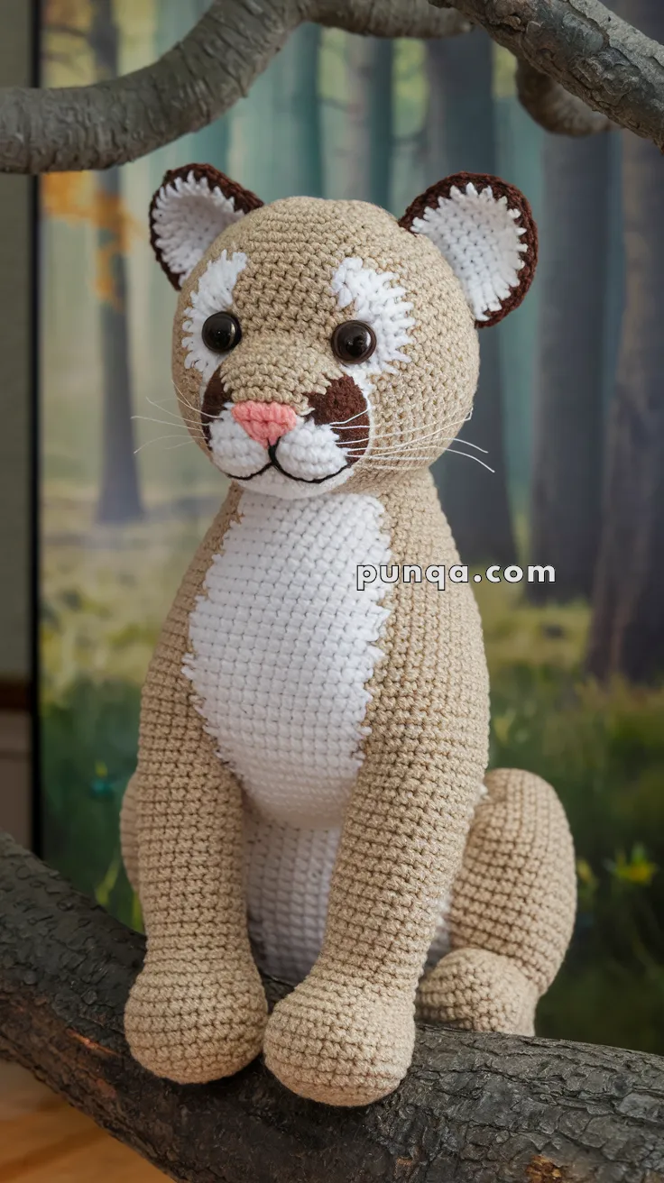 Amigurumi Cougar – FREE Crochet Pattern