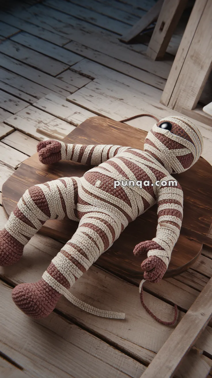 Amigurumi Cursed Mummy – FREE Crochet Pattern