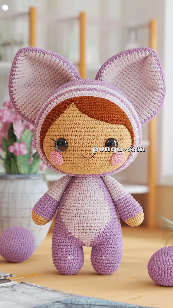 Realistic crochet image for Amigurumi Daphne - FREE Crochet Pattern