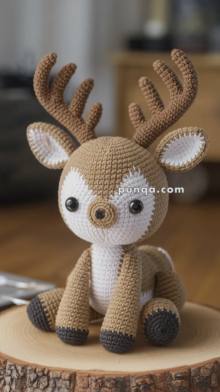 Amigurumi Deer with Antlers – FREE Crochet Pattern