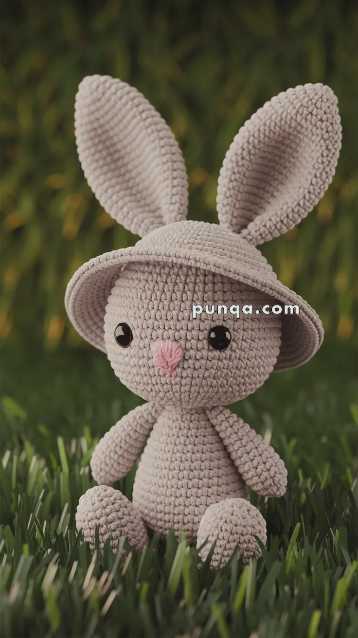 Amigurumi Bunny with Easter Bonnet – FREE Crochet Pattern