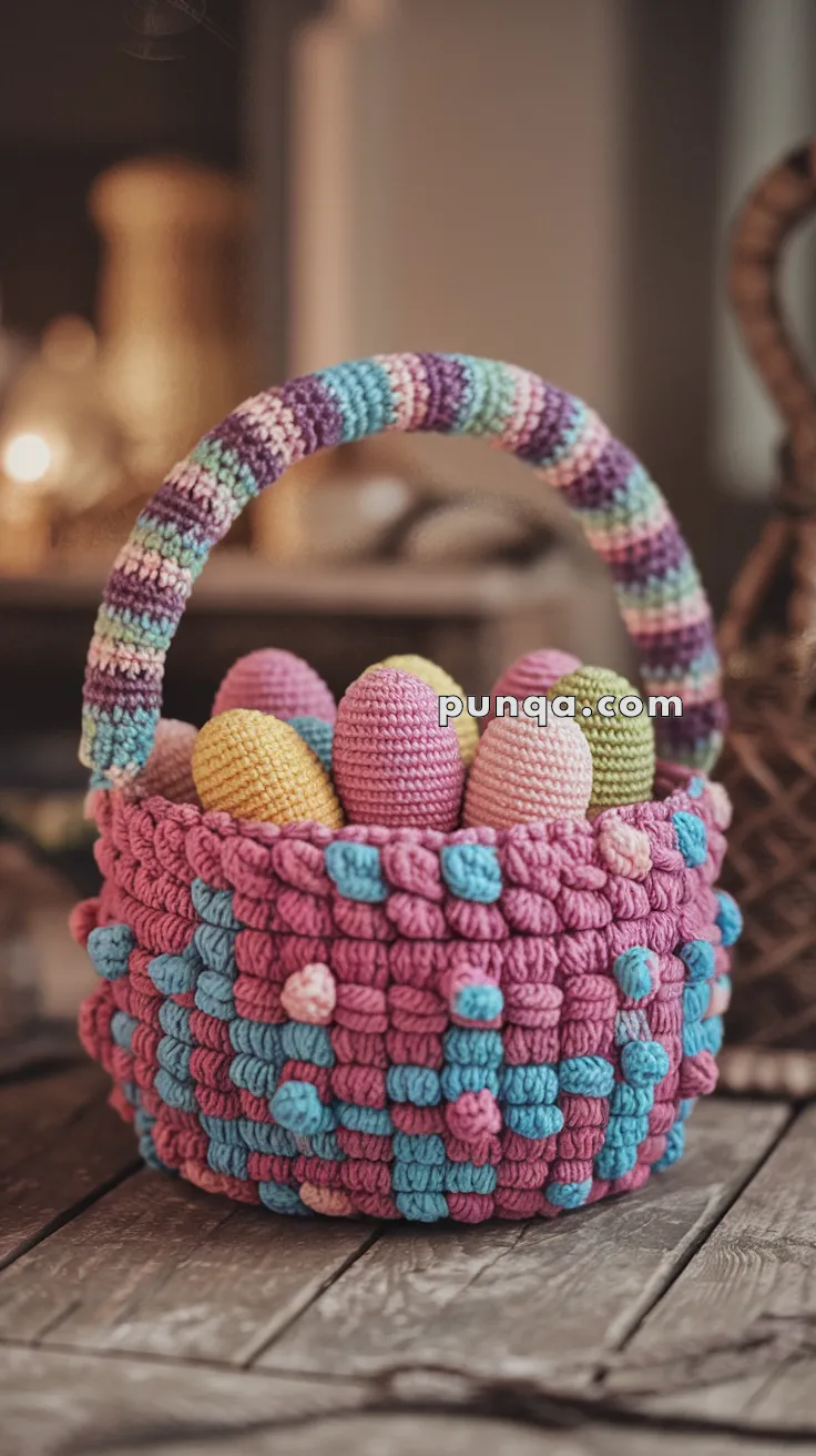 Amigurumi Easter Egg Hunt Basket – FREE Crochet Pattern