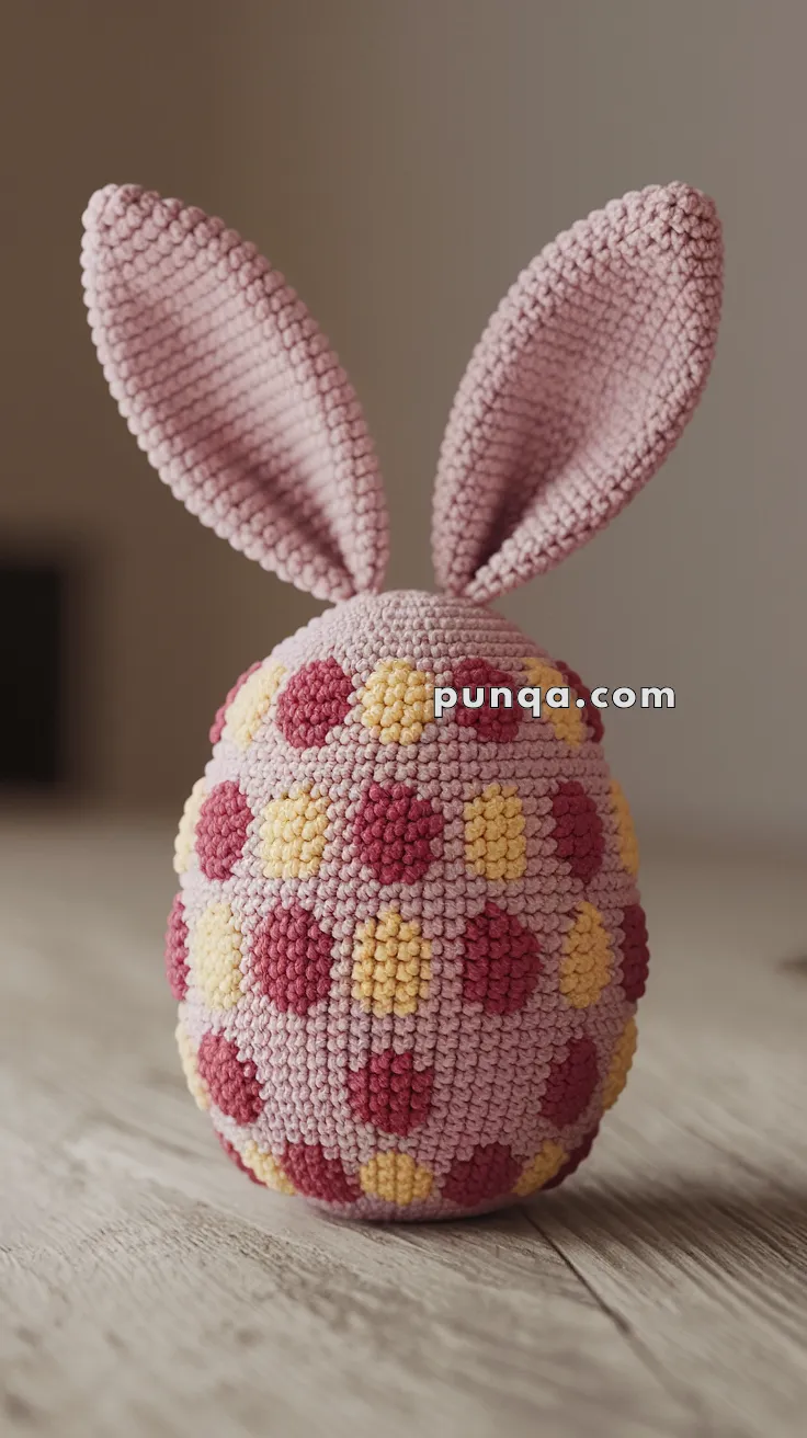 Amigurumi Easter Egg With Polka Dot Pattern – FREE Crochet Pattern