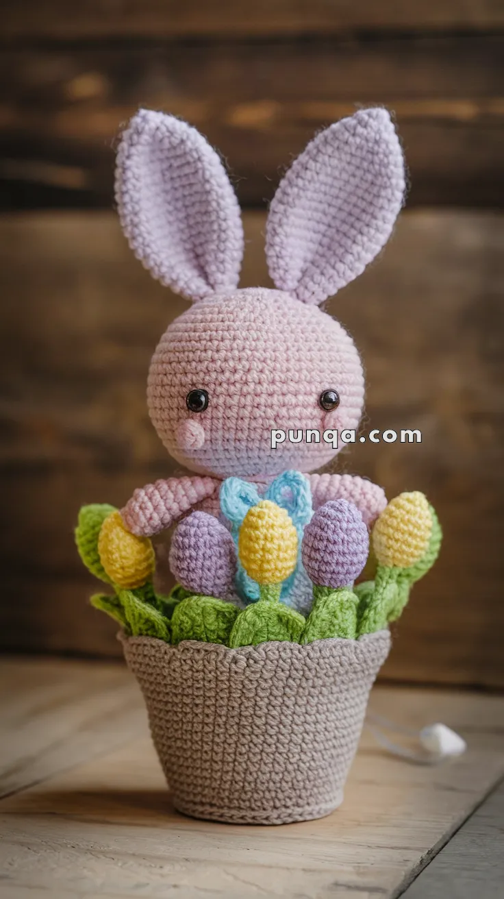 Amigurumi Easter Flower Pot – FREE Crochet Pattern