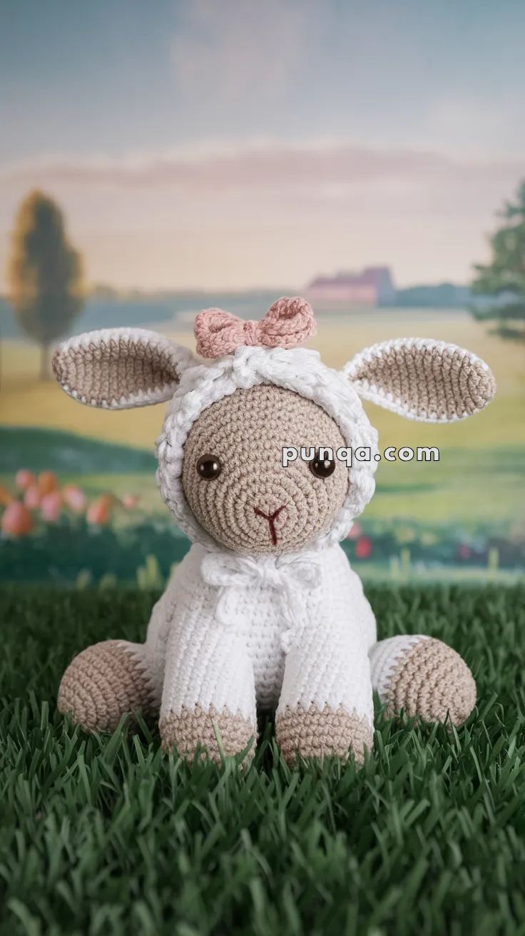 Amigurumi Easter Lamb With A Bow – FREE Crochet Pattern