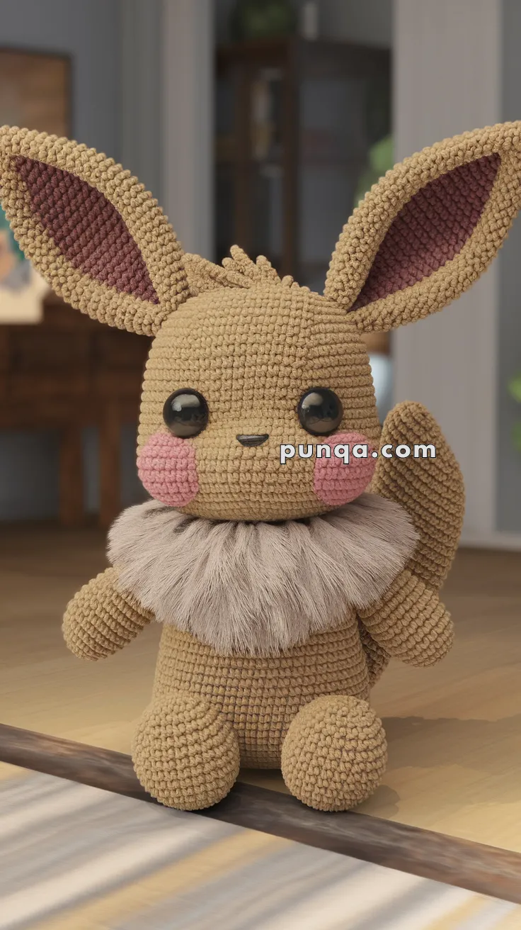 Amigurumi Eevee – FREE Crochet Pattern